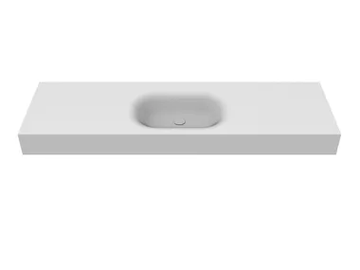 AQUATICO SYSTEM - Wall-mounted single round Solid Surface washbasin by MOMA Design - view 2